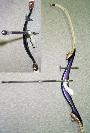 Rest di un'arco moderno con stabilizzatore