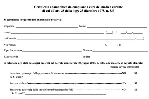 certificato anamnestico concorso polizia allievi