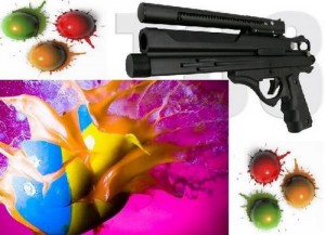 Pistola da paintball e munizioni di vernice