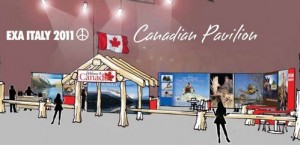 Lo stand Caccia Canada all'EXA 2011