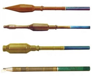 Alcuni tipi di razzi per lanciatore RPG-7 sovietico