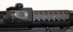 Sistema di mira con slitta Picatinny del fucile Beretta Tx4 Storm