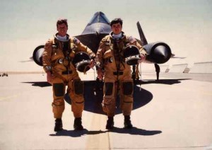 Piloti di un SR-71 in tuta di volo