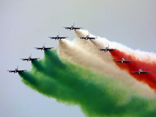 La pattuglia acrobatica delle Frecce Tricolori alla Festa della Repubblica