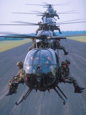 Delta Force dell'US Army elitrasportati dal reggimento aereo Nightstalkers