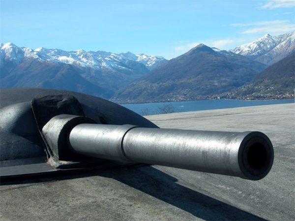 Forte Montecchio cannone dettaglio